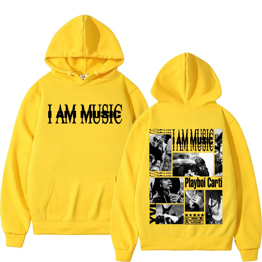 Hoodie Oversize Graphique Hip Hop – Sweat à Capuche Streetwear Gothique