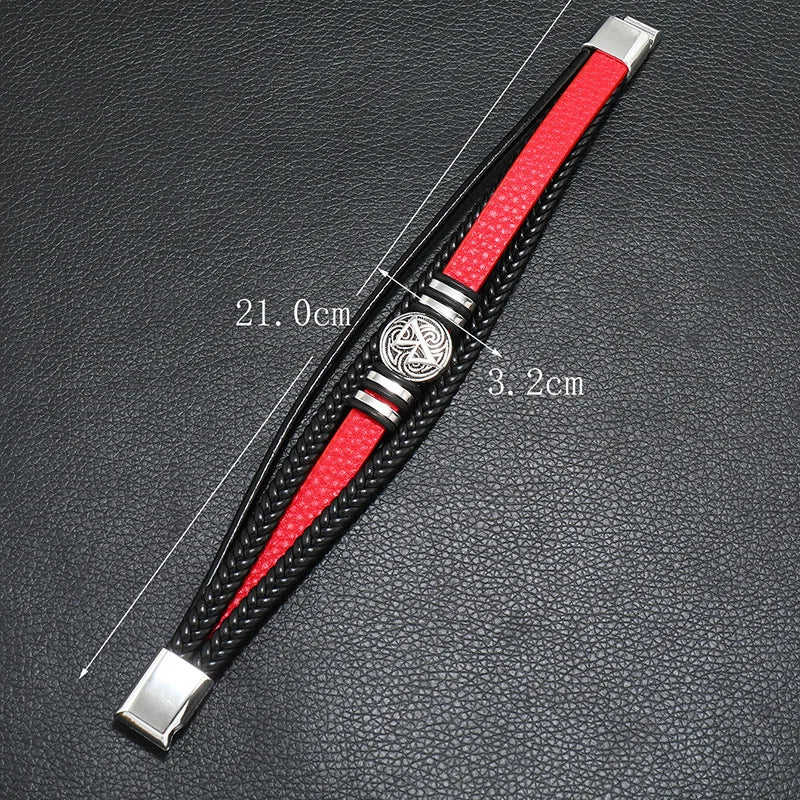 Bracelet Homme Cuir Tressé Multicouche – Style Tendance & Vintage