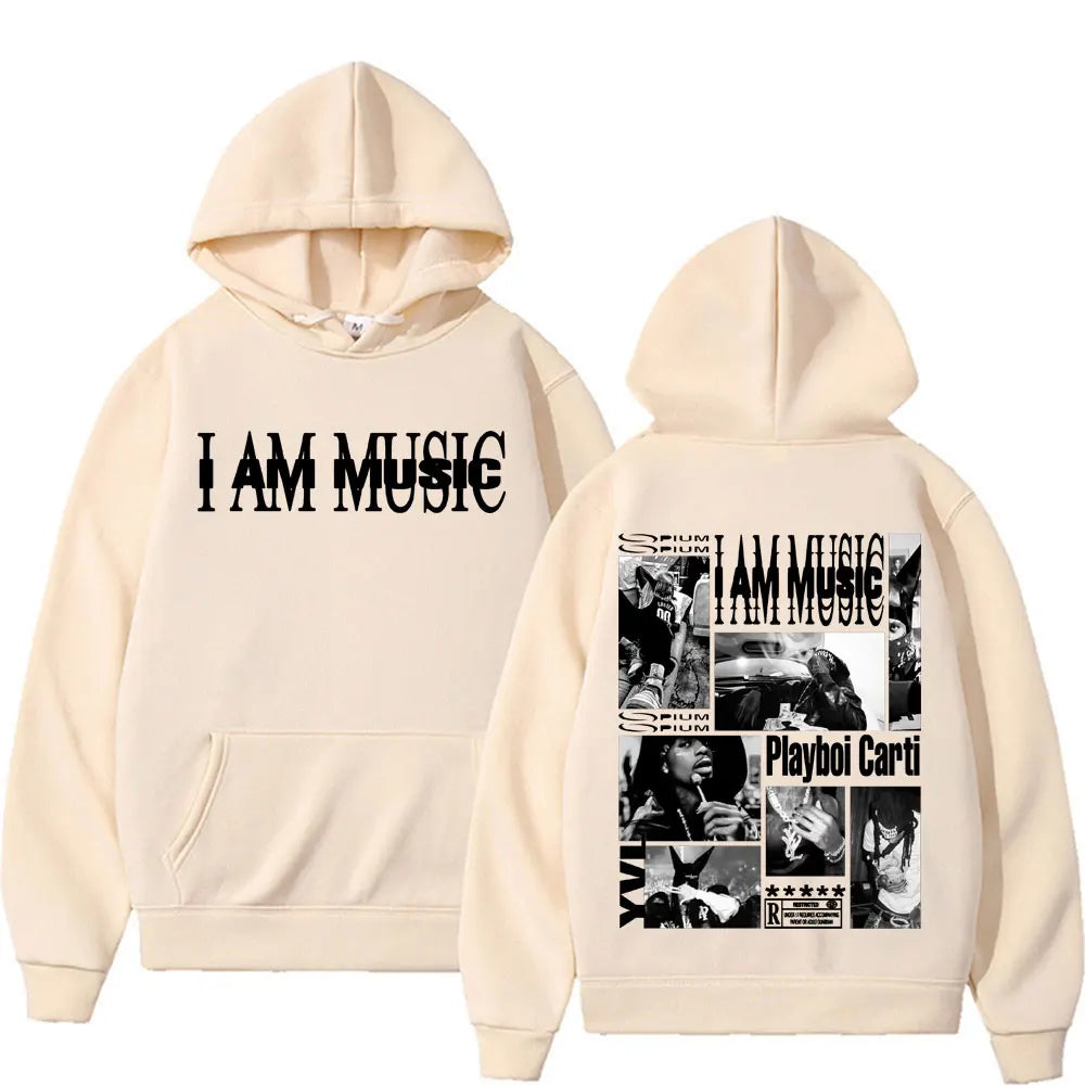 Hoodie Oversize Graphique Hip Hop – Sweat à Capuche Streetwear Gothique