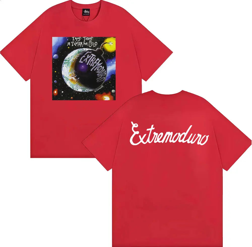 T-Shirt Rock Punk Streetwear – Graphique Tour Vintage Unisexe