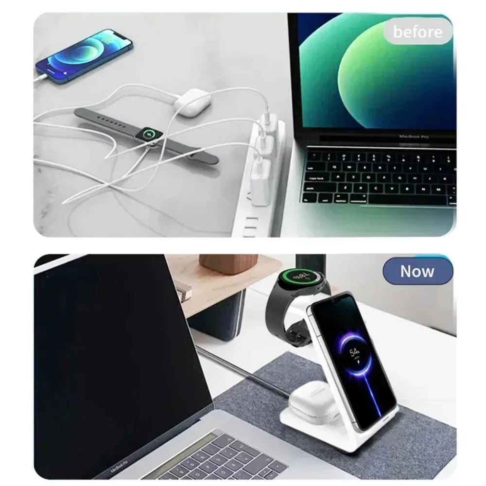 Chargeur Sans Fil 3-en-1 100W MagSafe Fast Charge