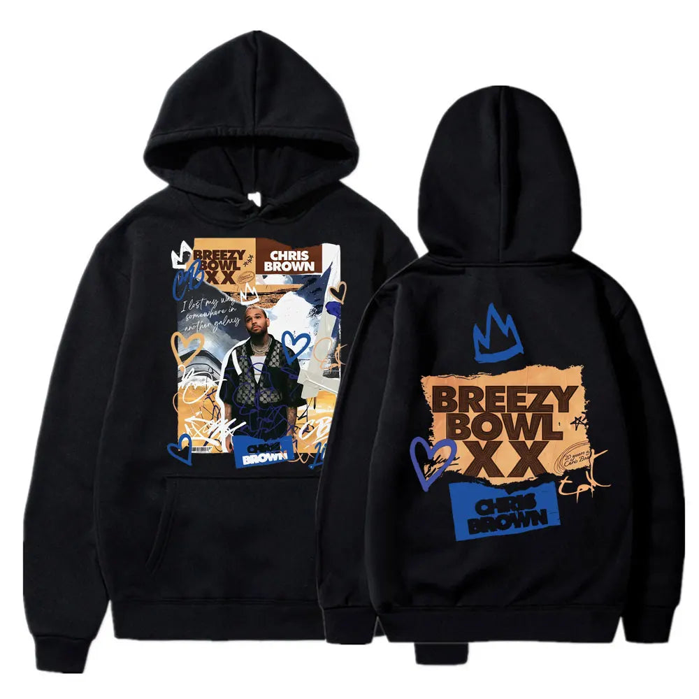 Hoodie Oversize Concert 2025 – Sweat à Capuche Hip Hop Streetwear Unisexe