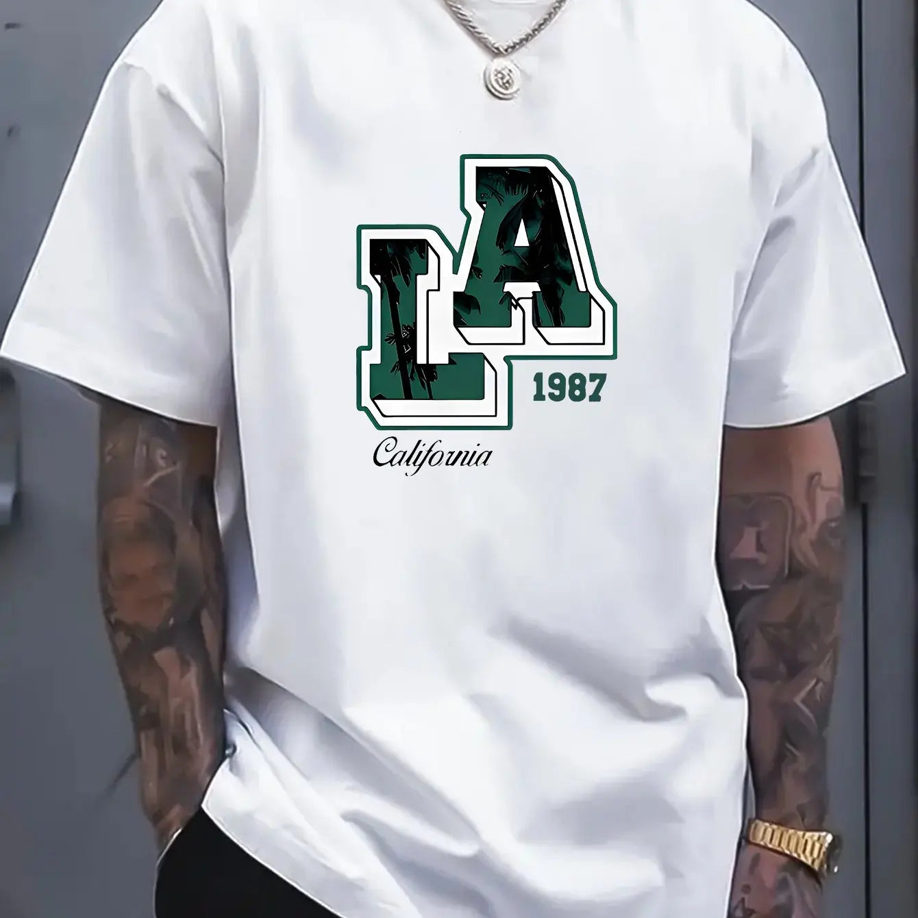 T-Shirt Homme Los Angeles – Style Urbain Décontracté