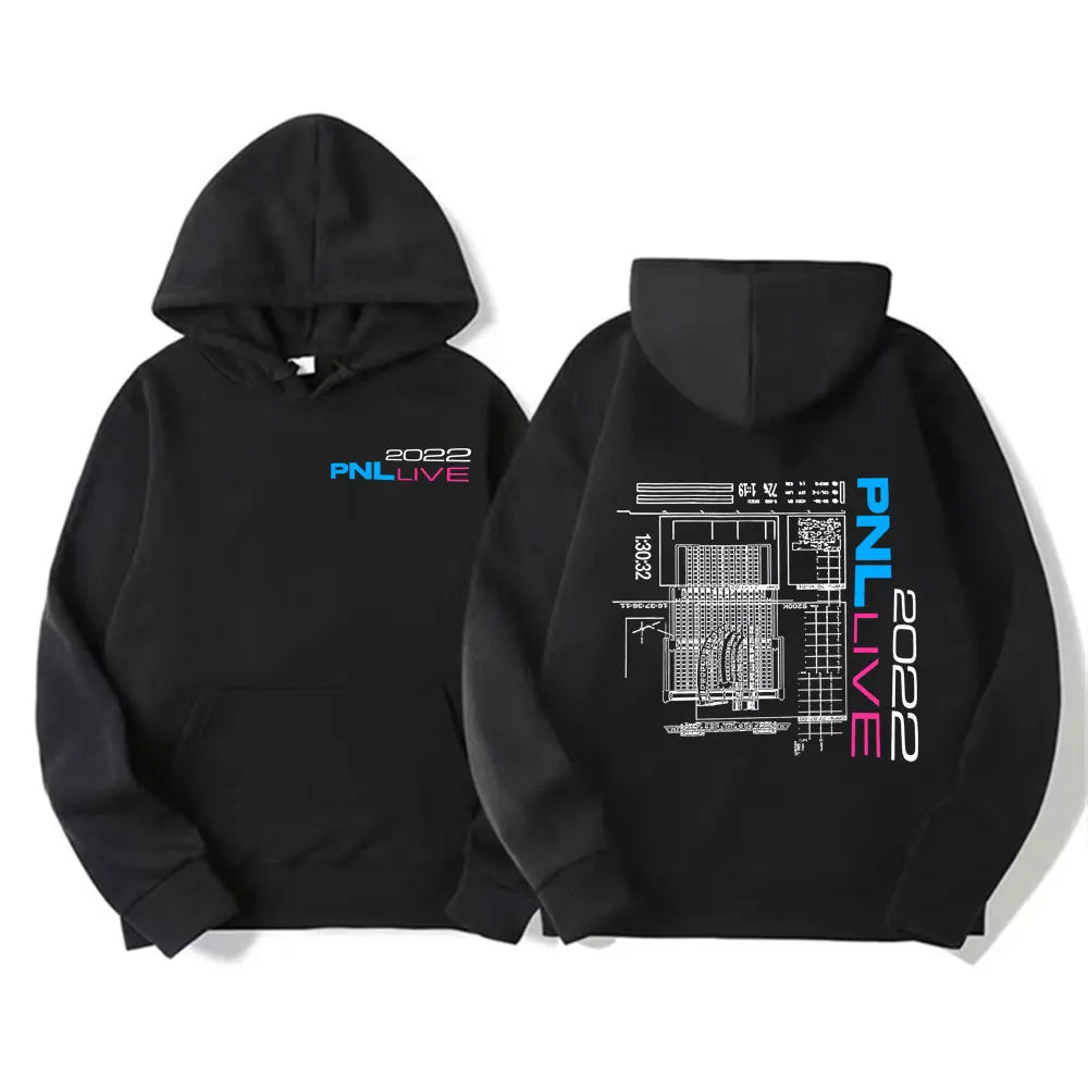 Hoodie Streetwear Graphique Oversize – Sweat à Capuche Hip Hop Unisexe