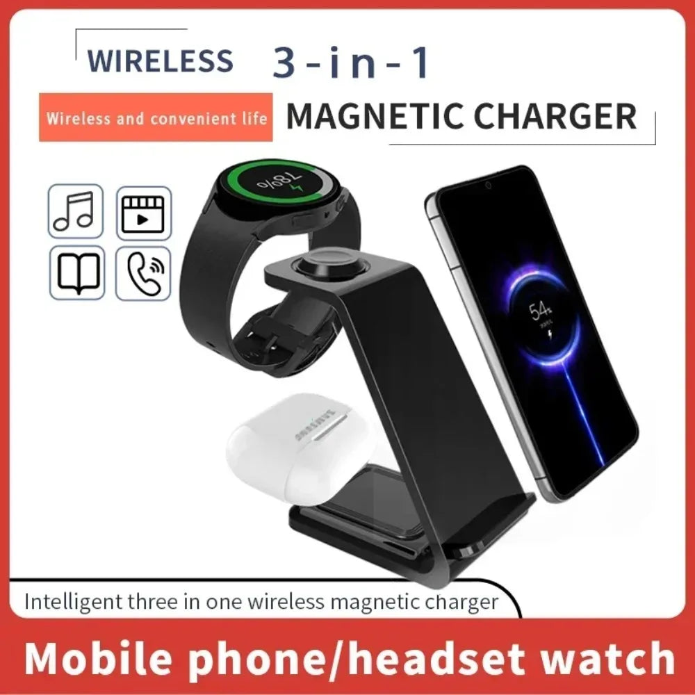 Chargeur Sans Fil 3-en-1 100W MagSafe Fast Charge
