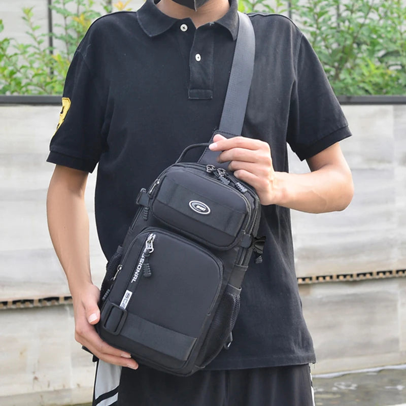 Sac Cabas Unisexe en Tissu Oxford – Sac Casual Résistant à Fermeture Zippée, Usage Quotidien