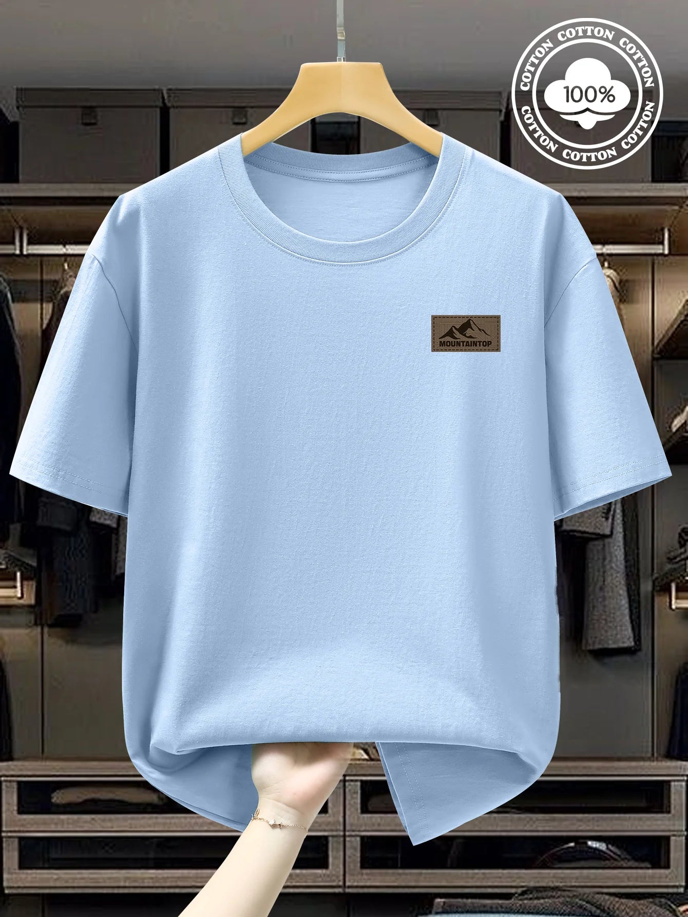 T-Shirt Homme Minimal – 100 % Coton Loose & Respirant