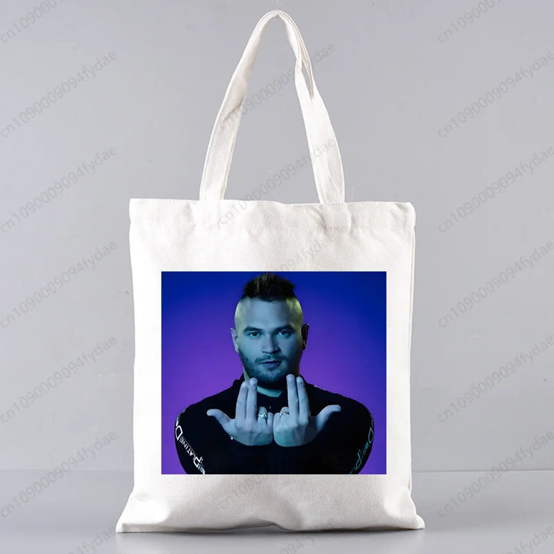 Sac tote en canvas résistant, léger et grande capacité.