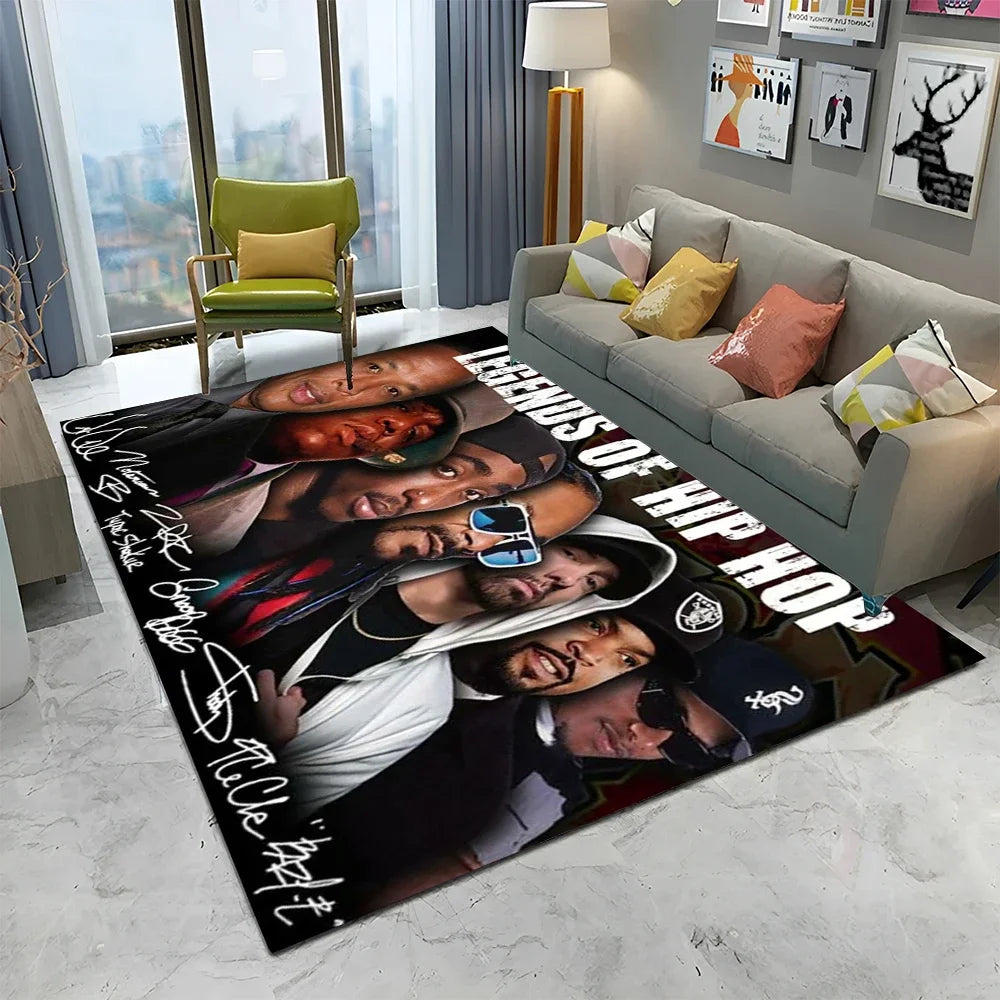 Tapis Hip Hop Rapper Étoile - Décor Chambre Salon