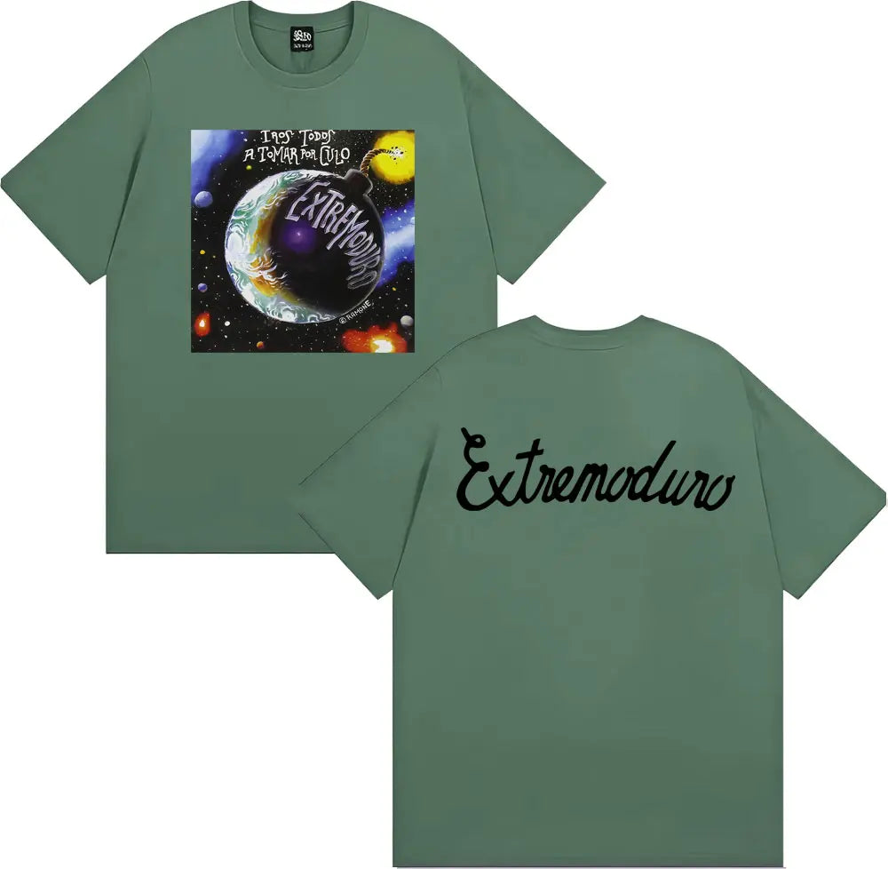 T-Shirt Rock Punk Streetwear – Graphique Tour Vintage Unisexe