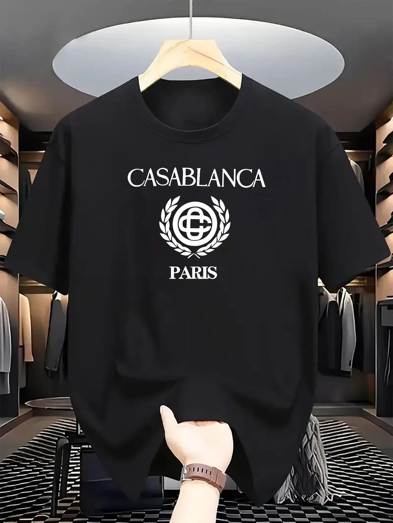 T-Shirt Homme Paris High Street – Coton Épais Premium & Style Urbain