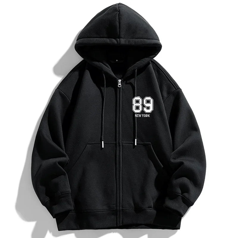 Blouson Oversize Homme - Hoodie Zippé Grande Taille