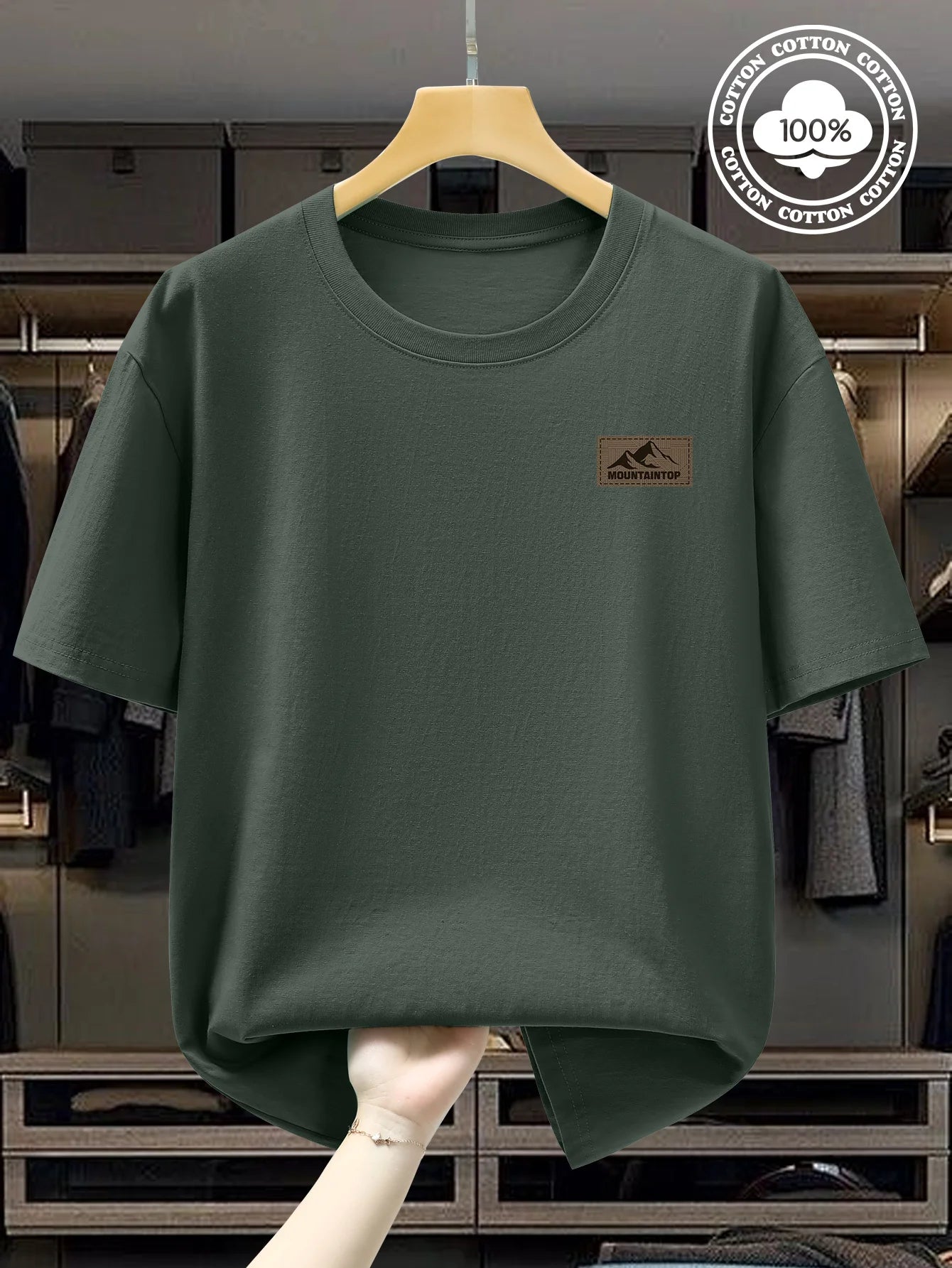 T-Shirt Homme Minimal – 100 % Coton Loose & Respirant