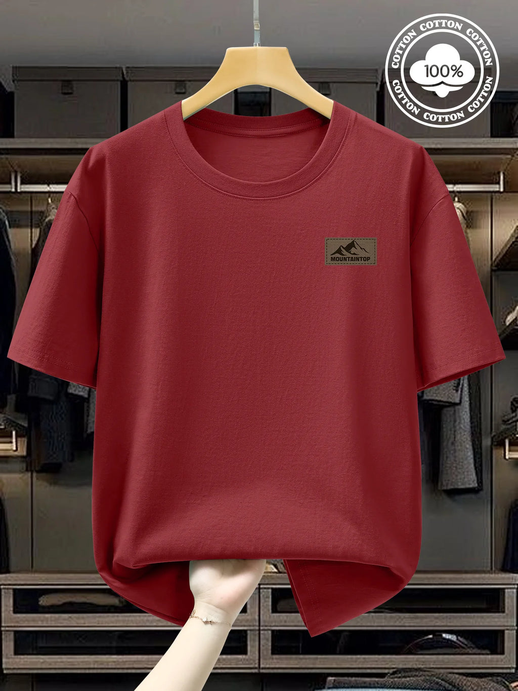 T-Shirt Homme Minimal – 100 % Coton Loose & Respirant