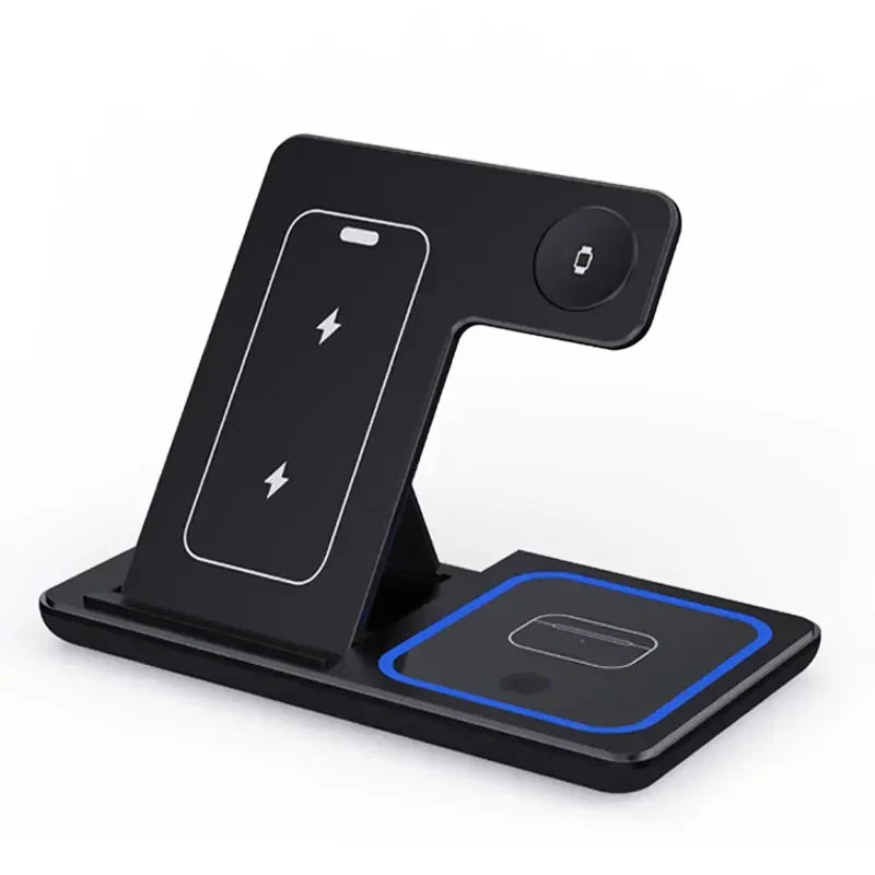 Chargeur Sans Fil 3-en-1 Pliable 200W pour iPhone & Apple Watch