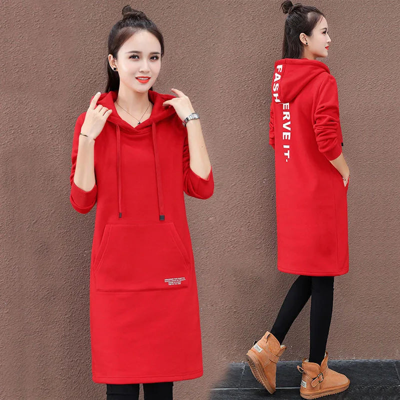 Hoodie Oversize Femme Polaire Épaisse Style Coréen