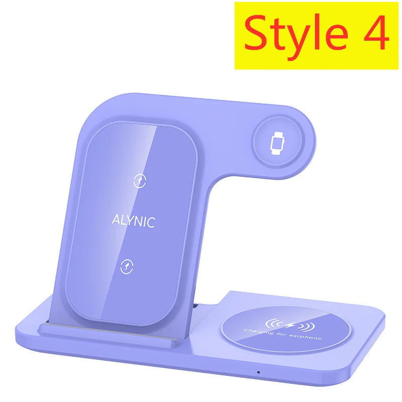 Chargeur Sans Fil 3-en-1 Pliable 200W pour iPhone & Apple Watch