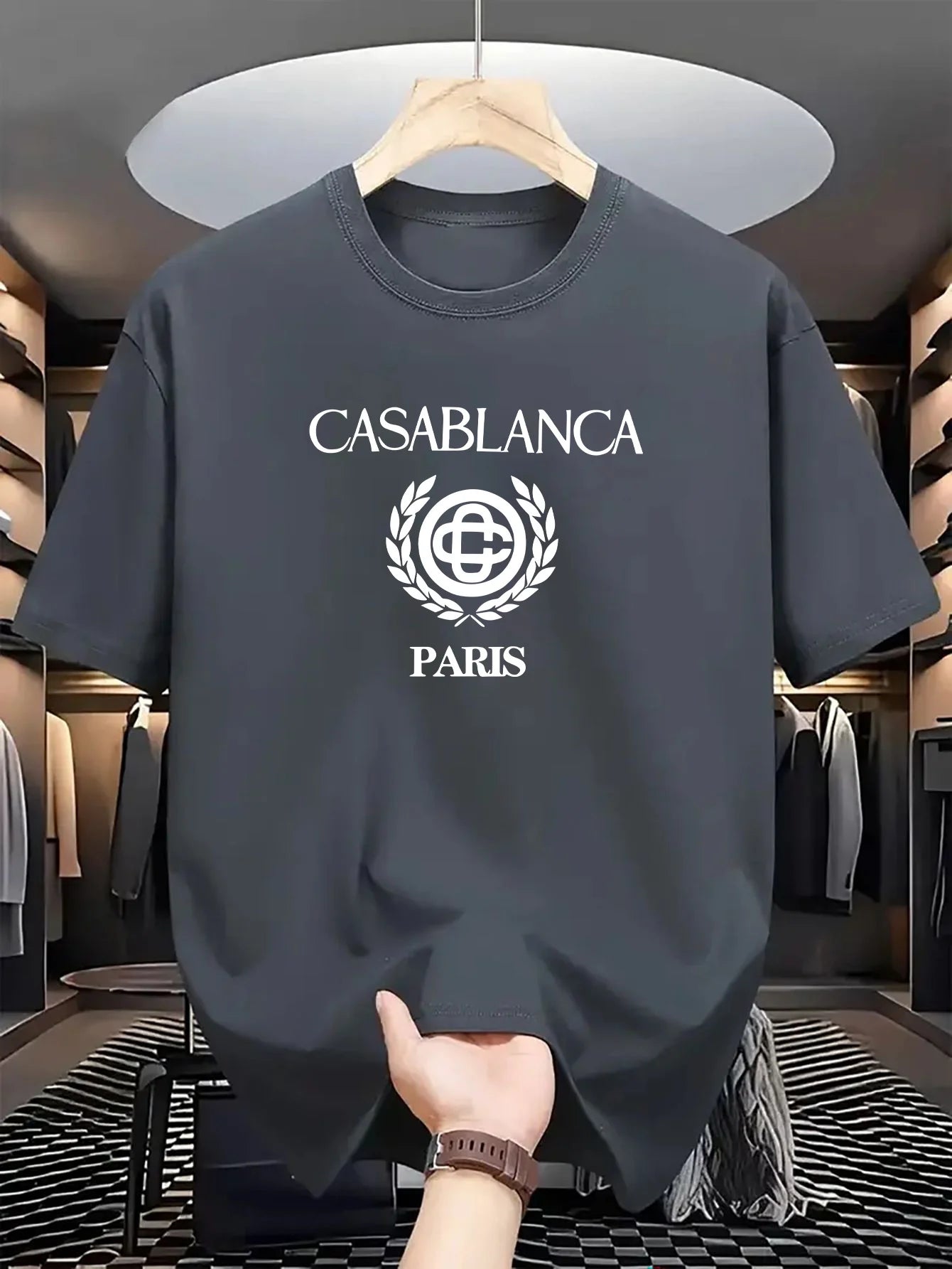 T-Shirt Homme Paris High Street – Coton Épais Premium & Style Urbain