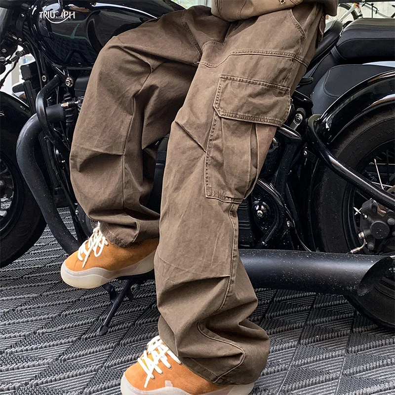 Pantalon Cargo Homme Grandes Poches - Style Japonais Y2K Harajuku