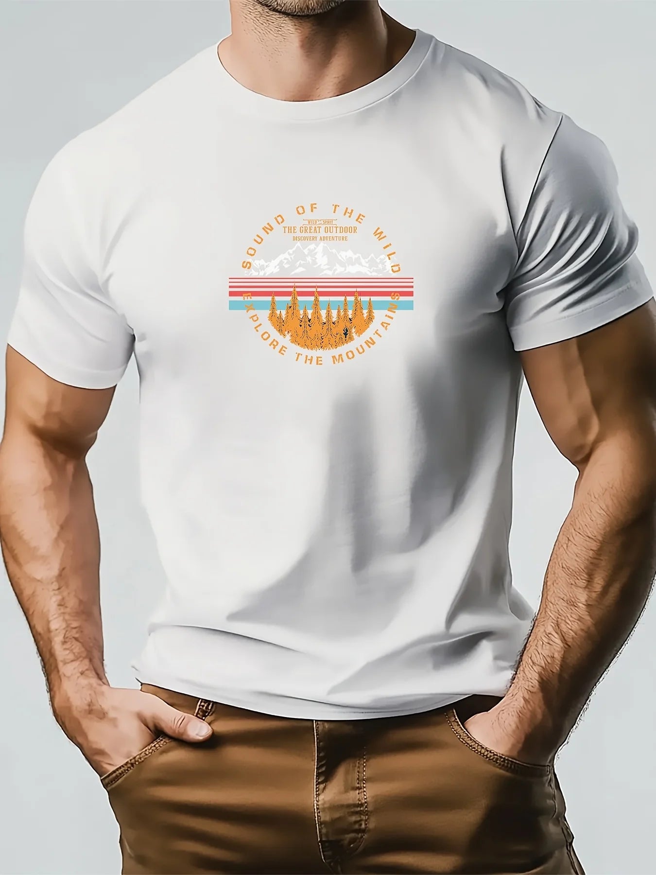 T-Shirt Homme Nature – Coton 100 % & Design Montagne