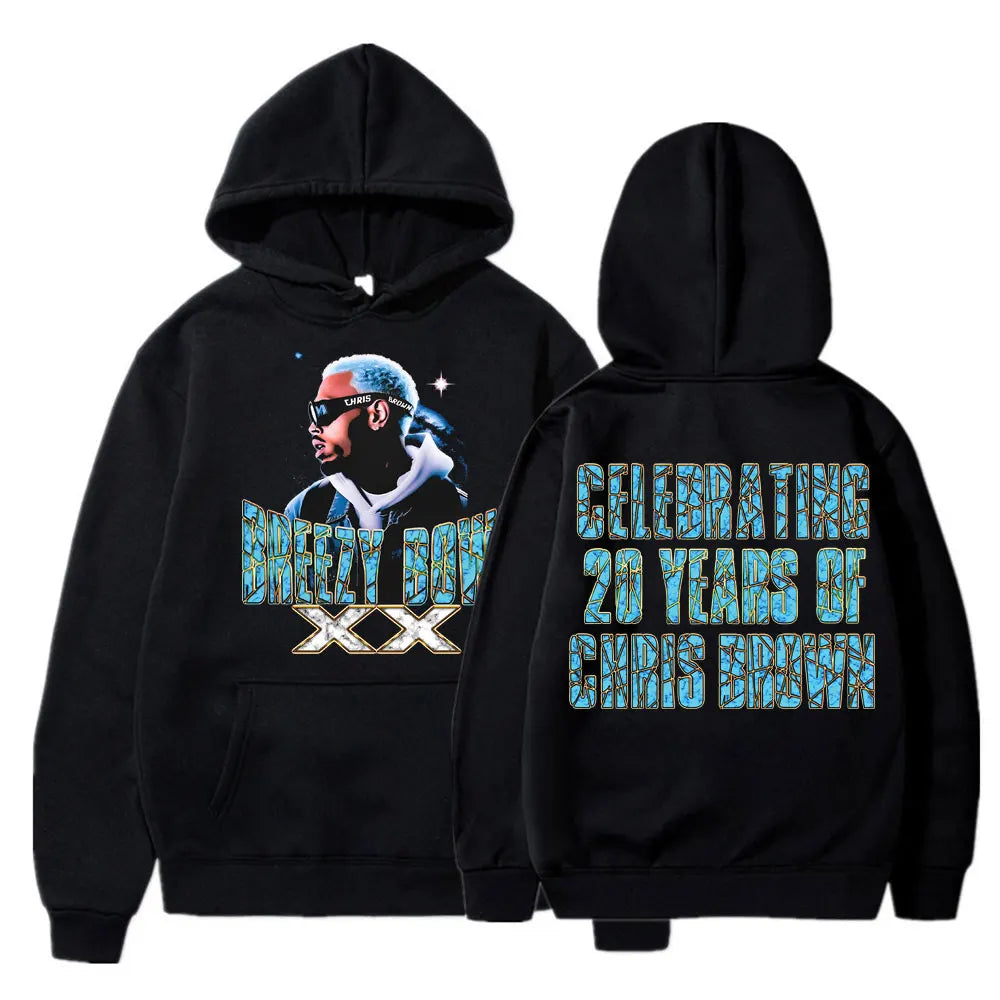 Hoodie Oversize Concert 2025 – Sweat à Capuche Hip Hop Streetwear Unisexe