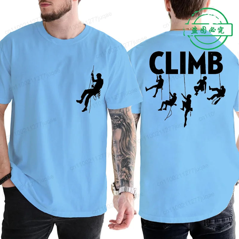 T-shirt Born To Climb Homme – Tee-shirt Escalade & Randonnée Respirant Été