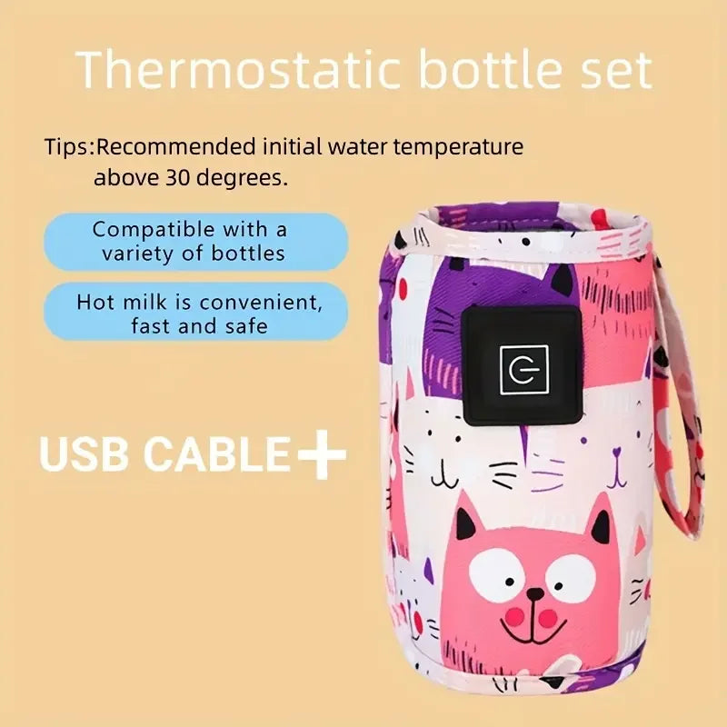 ThermaBébé™ Nomade  Chauffe-Biberon USB Portable – Sac Nomade Premium