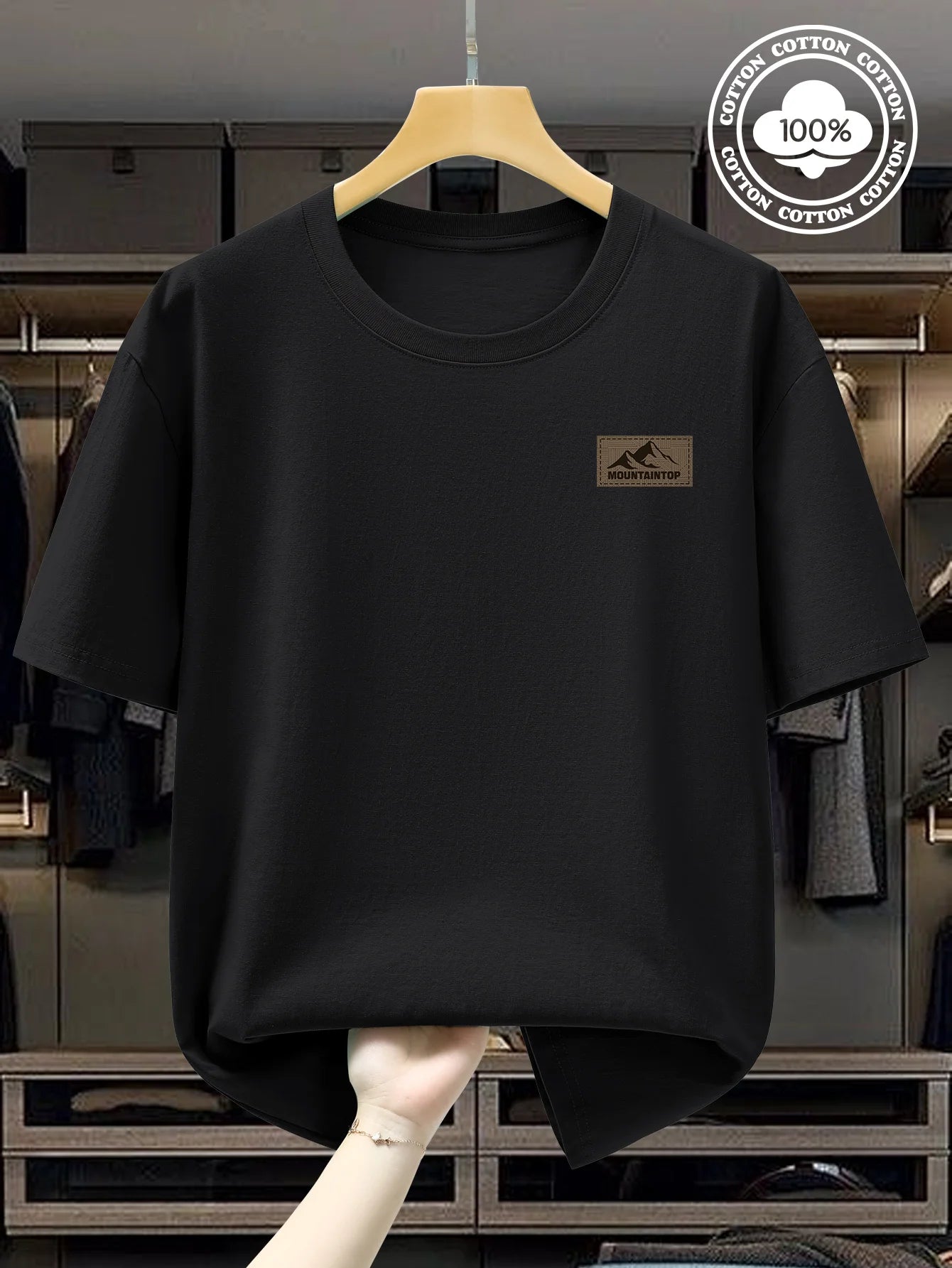 T-Shirt Homme Minimal – 100 % Coton Loose & Respirant