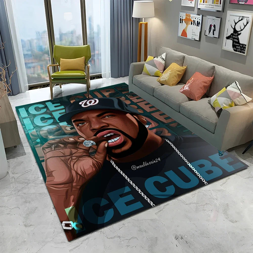Tapis Hip Hop Rapper Étoile - Décor Chambre Salon