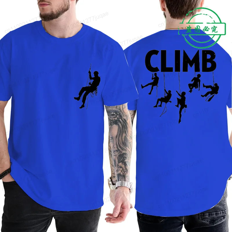 T-shirt Born To Climb Homme – Tee-shirt Escalade & Randonnée Respirant Été
